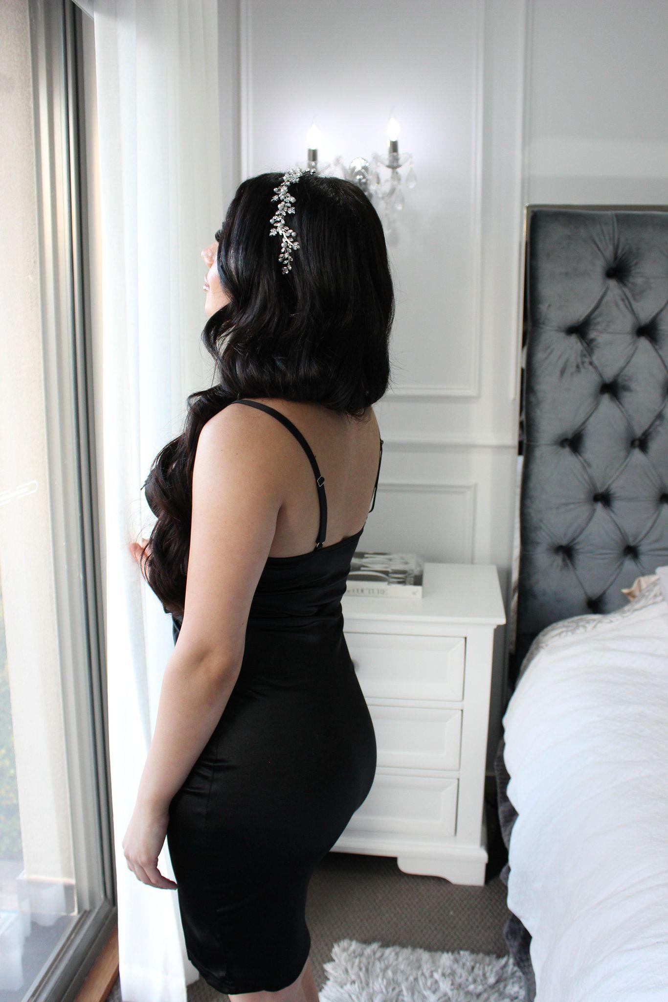 "NINEVEH" Black Bridal Slip