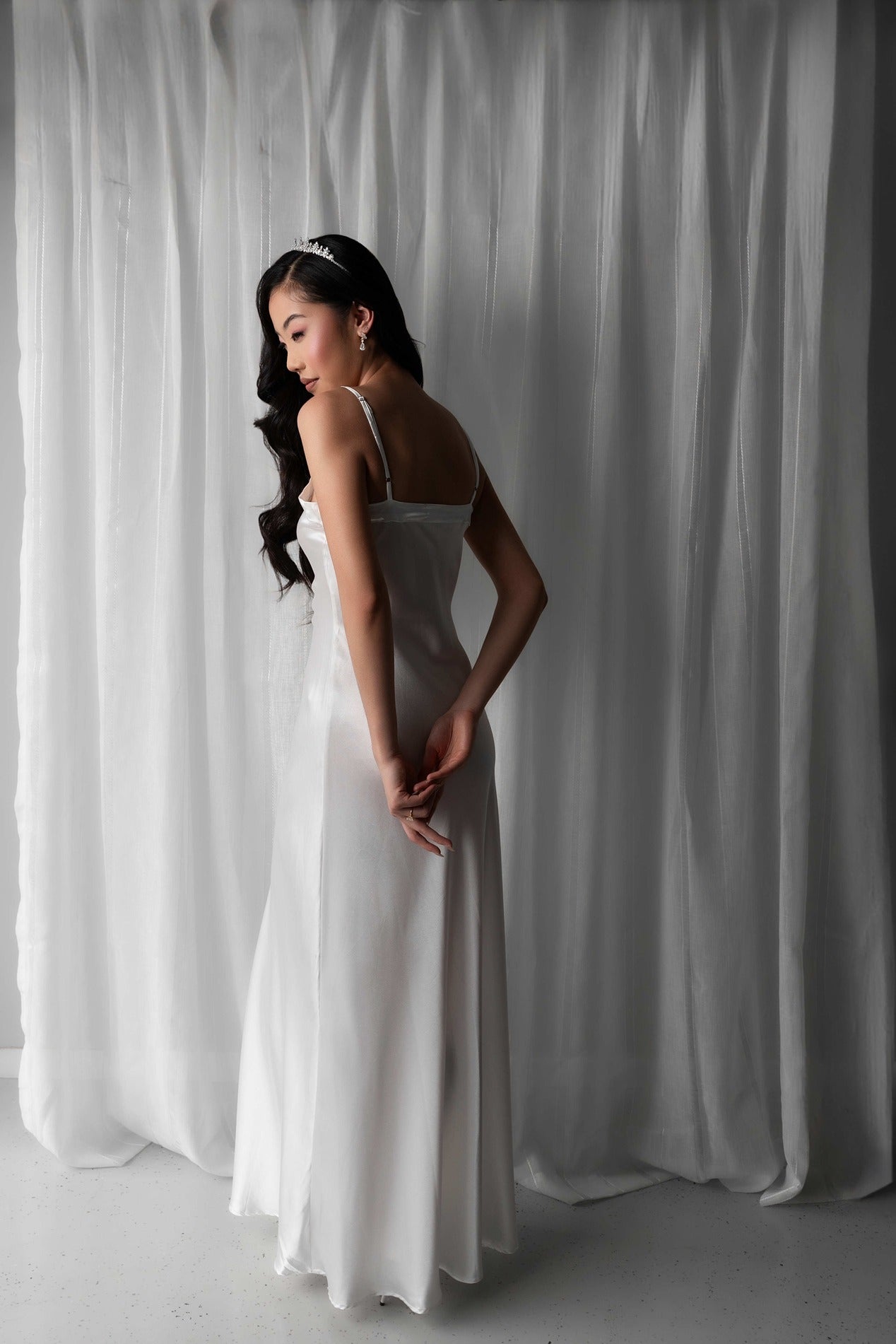 bridal maxi slip dress Paris Pearl Beaded Bridal Maxi Slip - White | XS | Bridal | Pearl Beaded