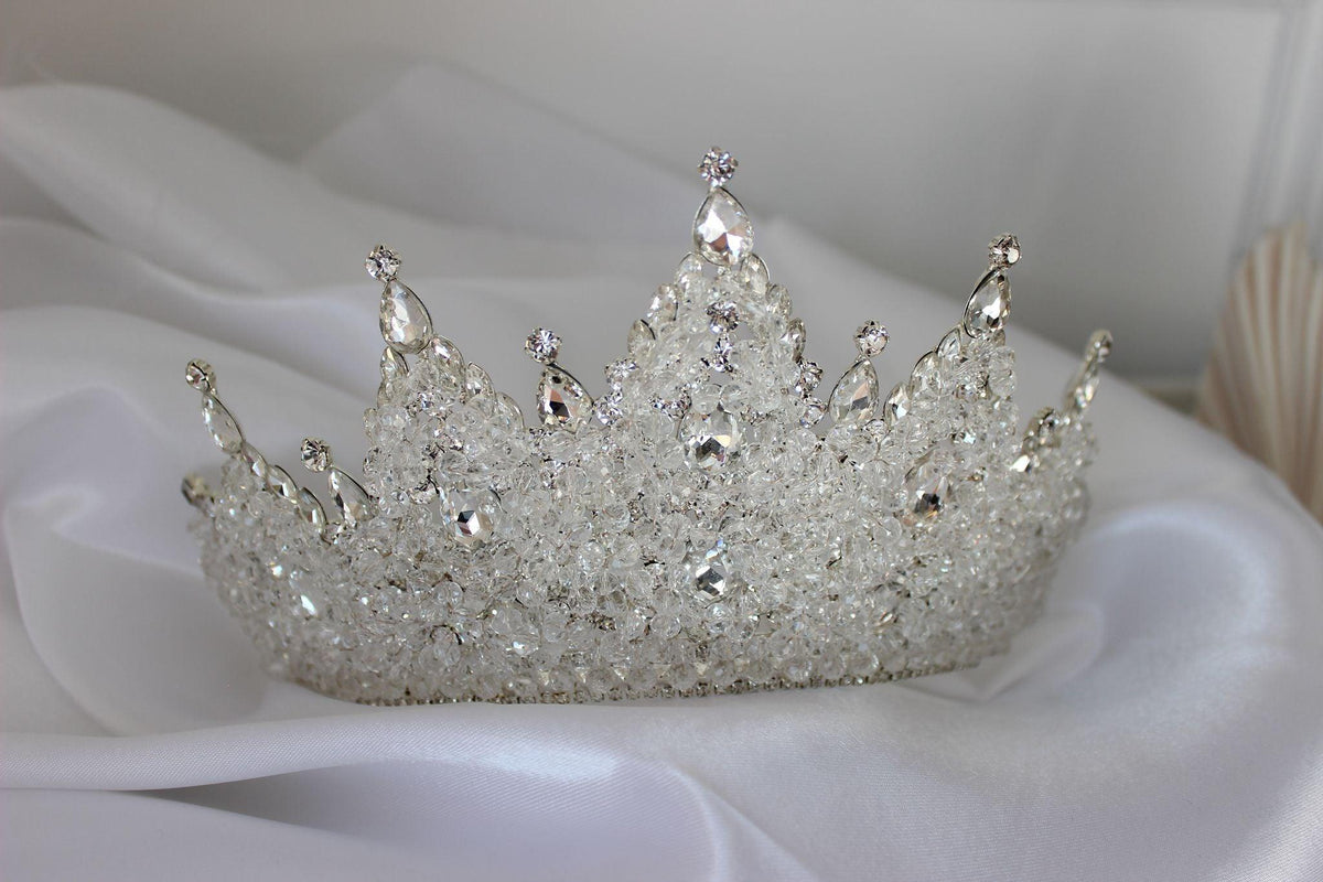 Victoria large silver wedding crown