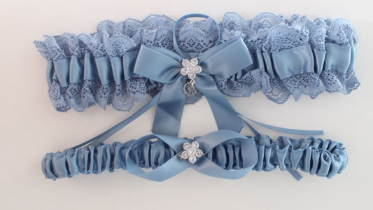 light blue garter