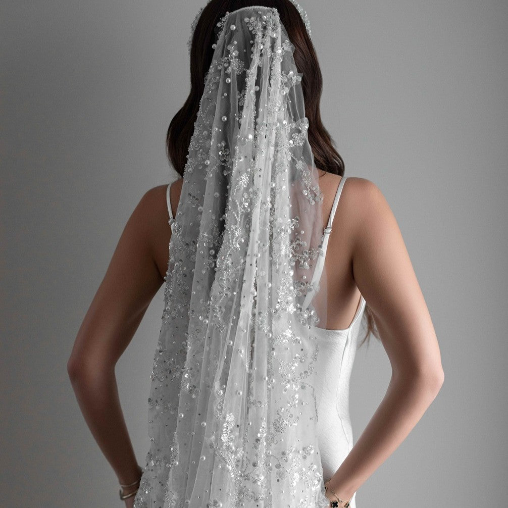 Bridal Veil on bride