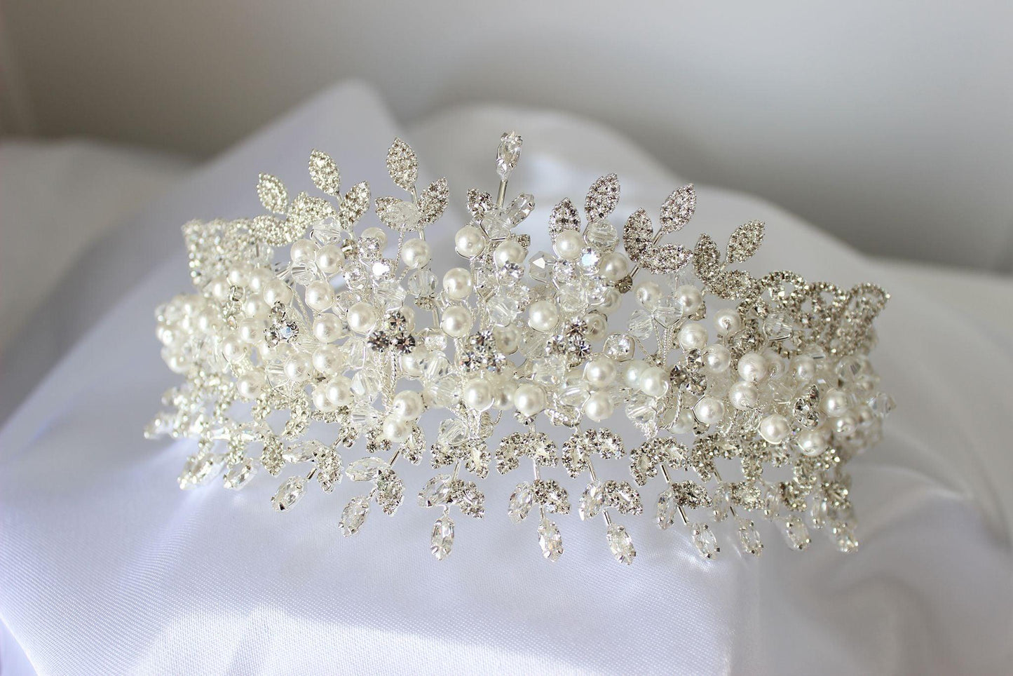 Crystal & Pearl Bridal Headpiece