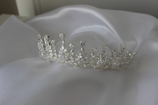 Camilla silver bridal crown