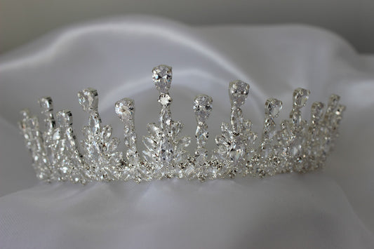 Camilla silver bridal crown