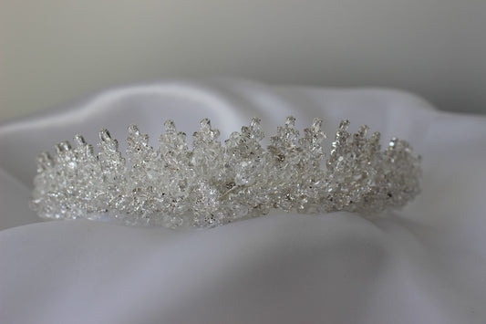 Freya silver bridal crown