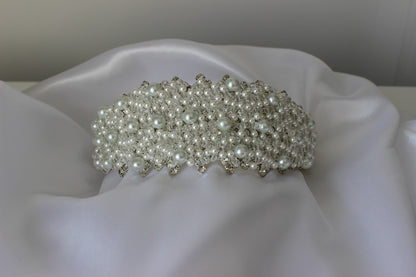 Pearl bridal headband