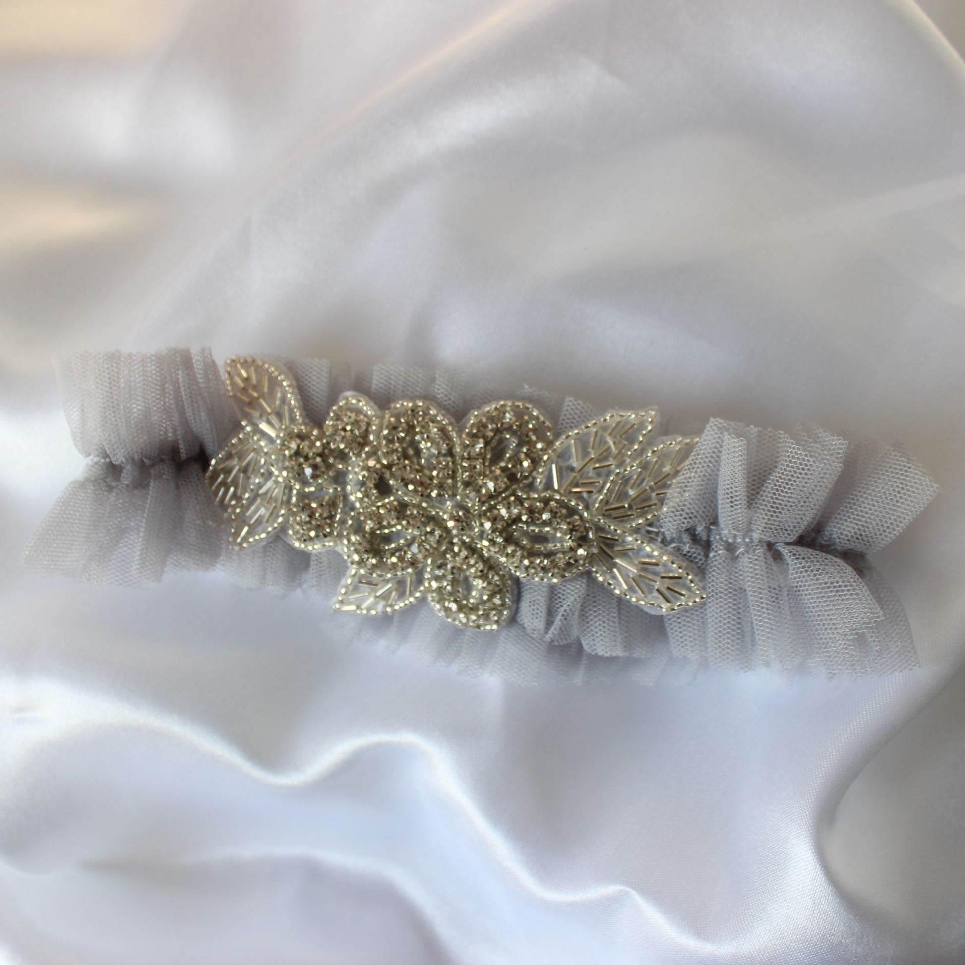 Lana Floral Embellished Wedding Garter
