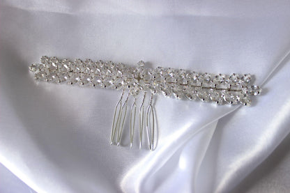 "RAE" Silver Bridal Hair Comb