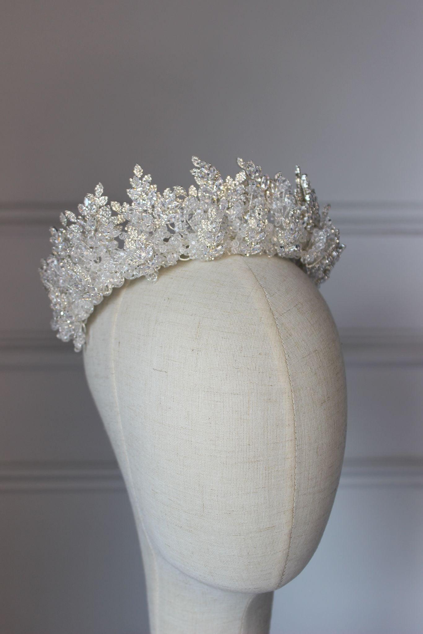 "YASMIN" Bridal Crown - Silver