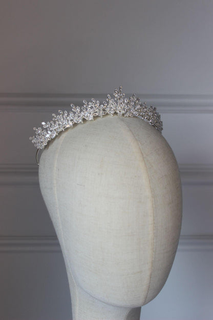 "LOUISA" Bridal Tiara - Silver