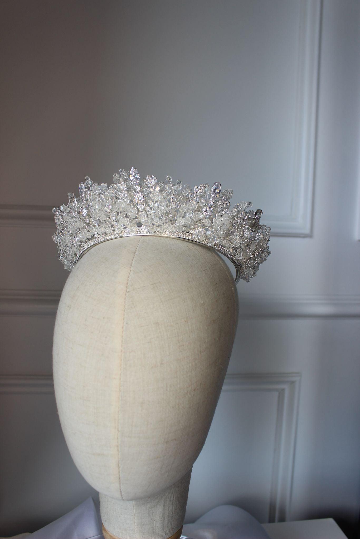 "ELYSIA" Bridal Crown - Silver