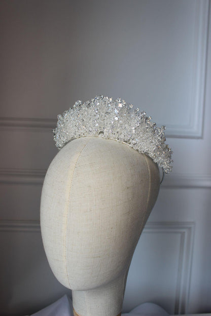 "GENEVA" Bridal Crown - Silver