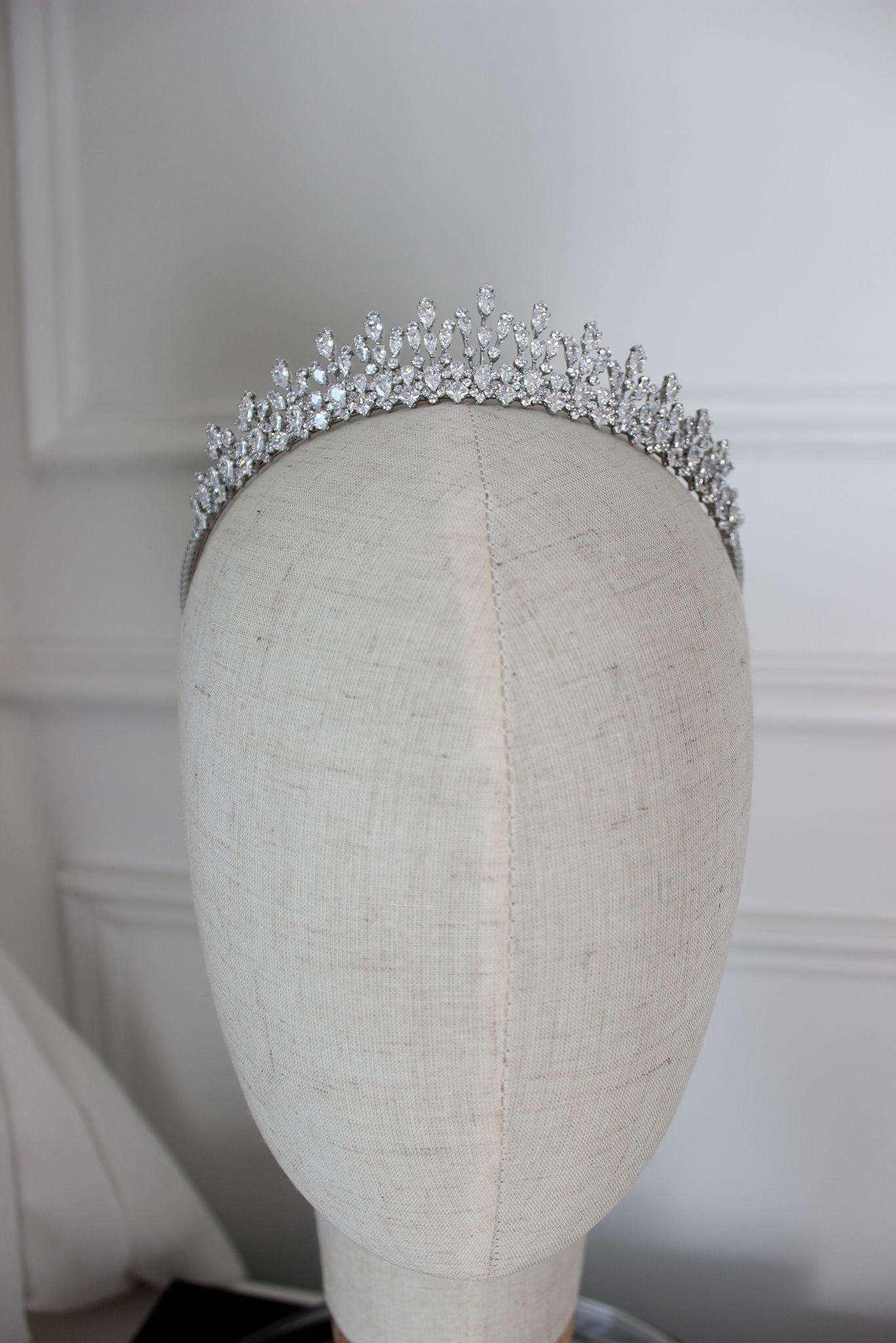 "JENNIFER" Bridal Tiara - Silver