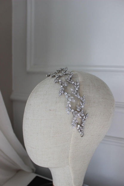"EDEN" Bridal Headpiece - Silver