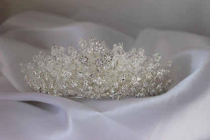 "FRANCINE" Bridal Crown - Silver
