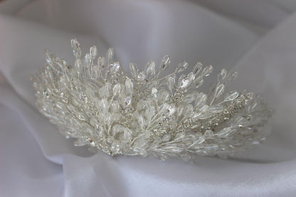 "CLAUDIA" Bridal Crown - Silver