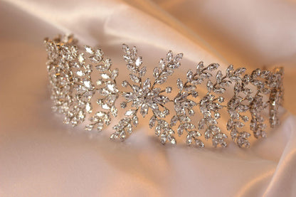 "ISABEL" Bridal Headpiece - Silver