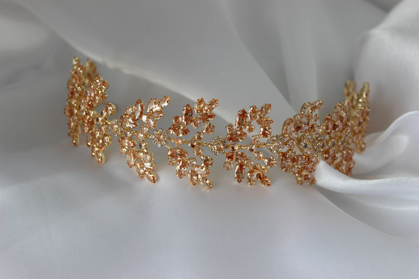 Honey Gold Bridal Headpiece