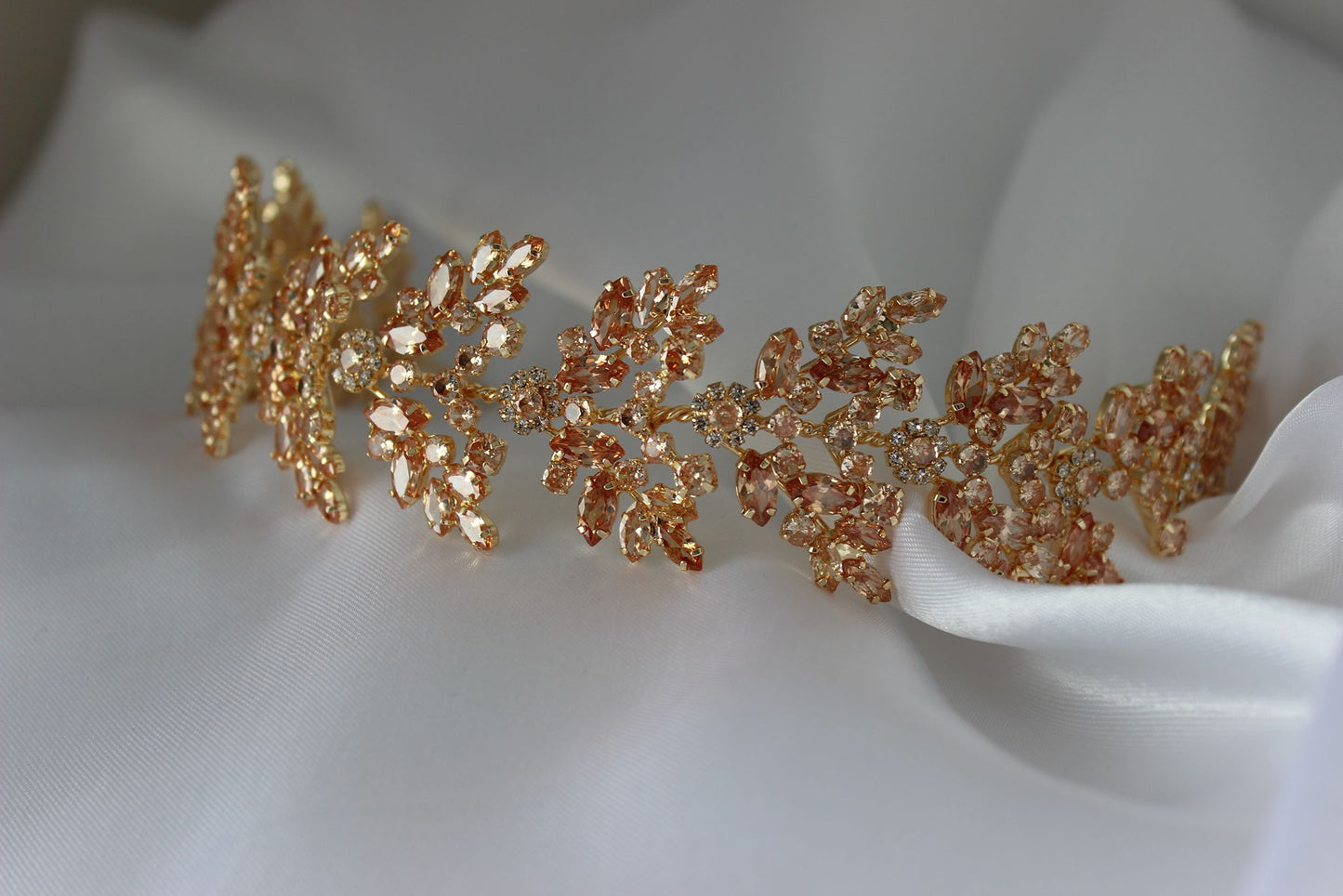 Honey Gold Bridal Headpiece