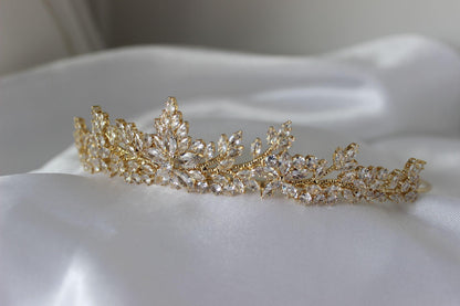 "DANA" Bridal Tiara - Gold