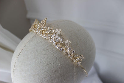 "DANA" Bridal Tiara - Gold
