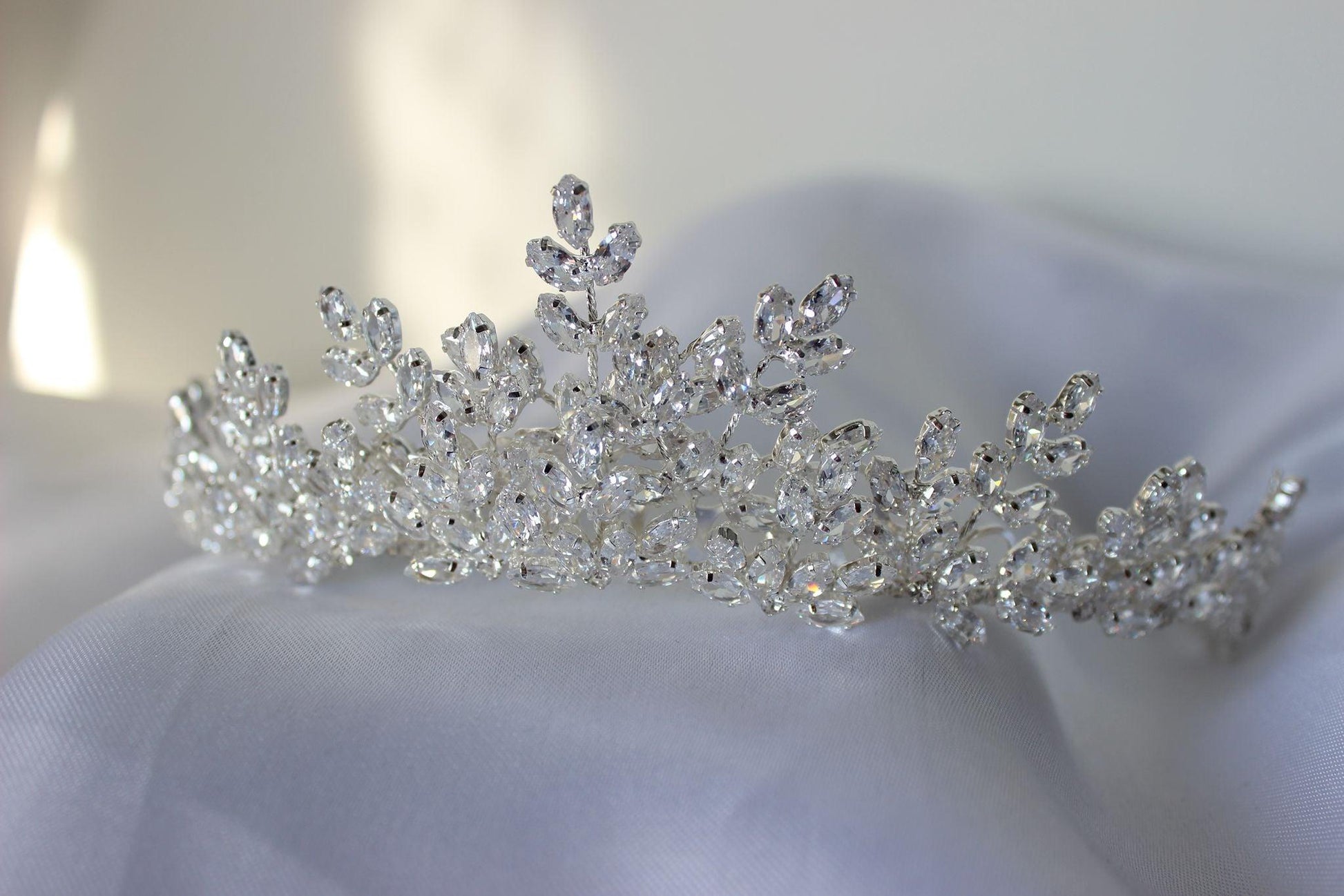 "CATERINA" Bridal Crown - Silver