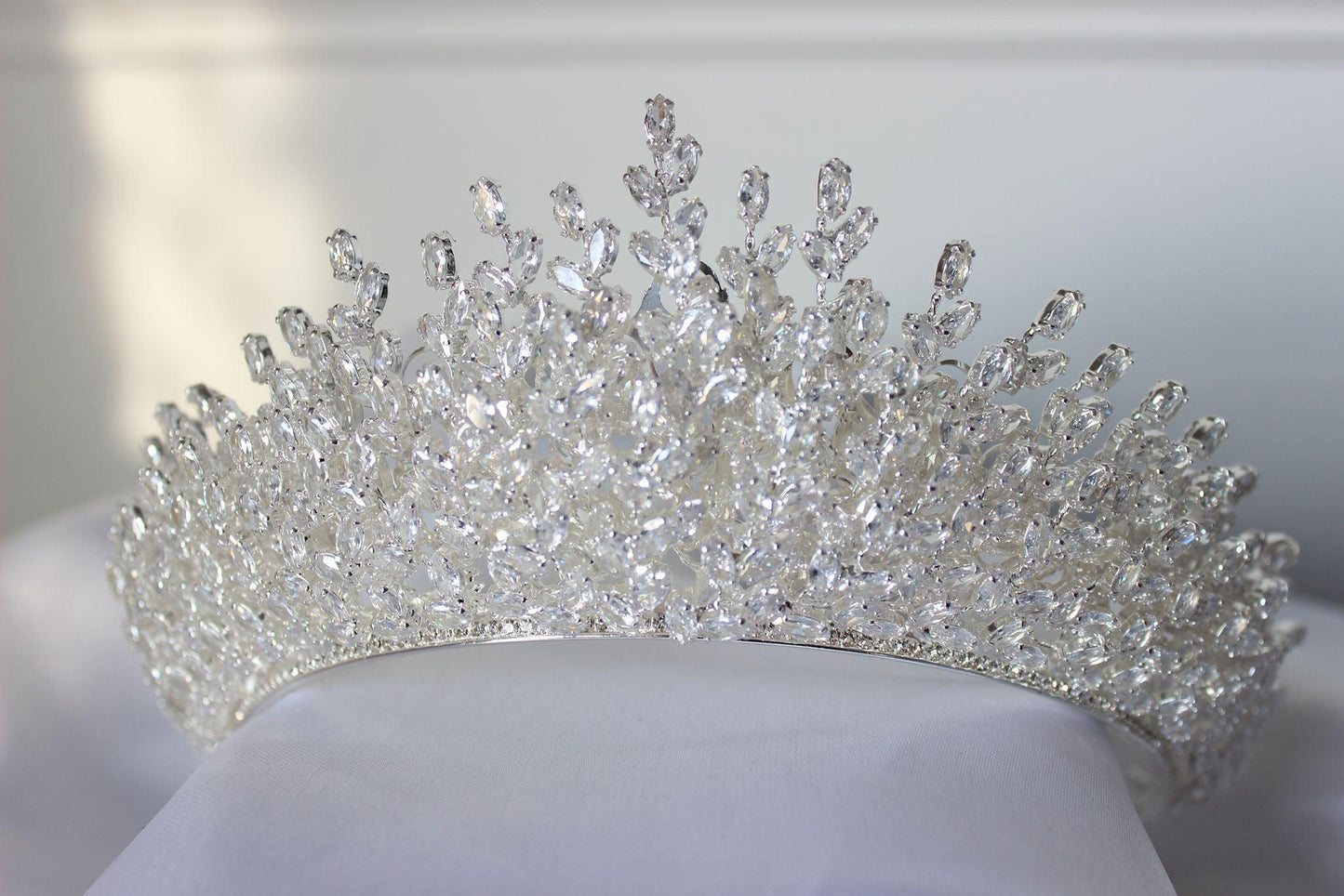 "KATYA" Bridal Crown - Silver