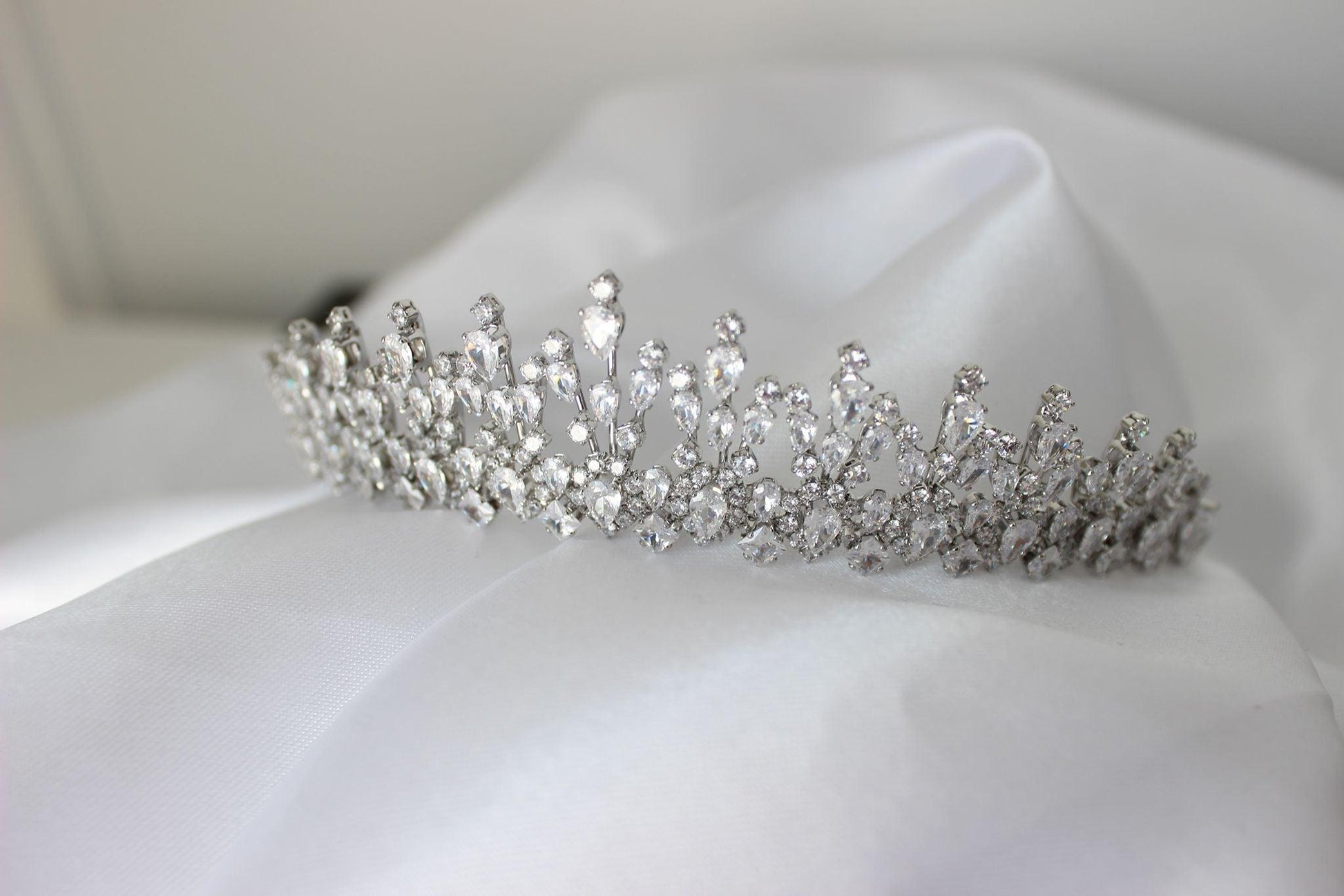 "JENNIFER" Bridal Tiara - Silver