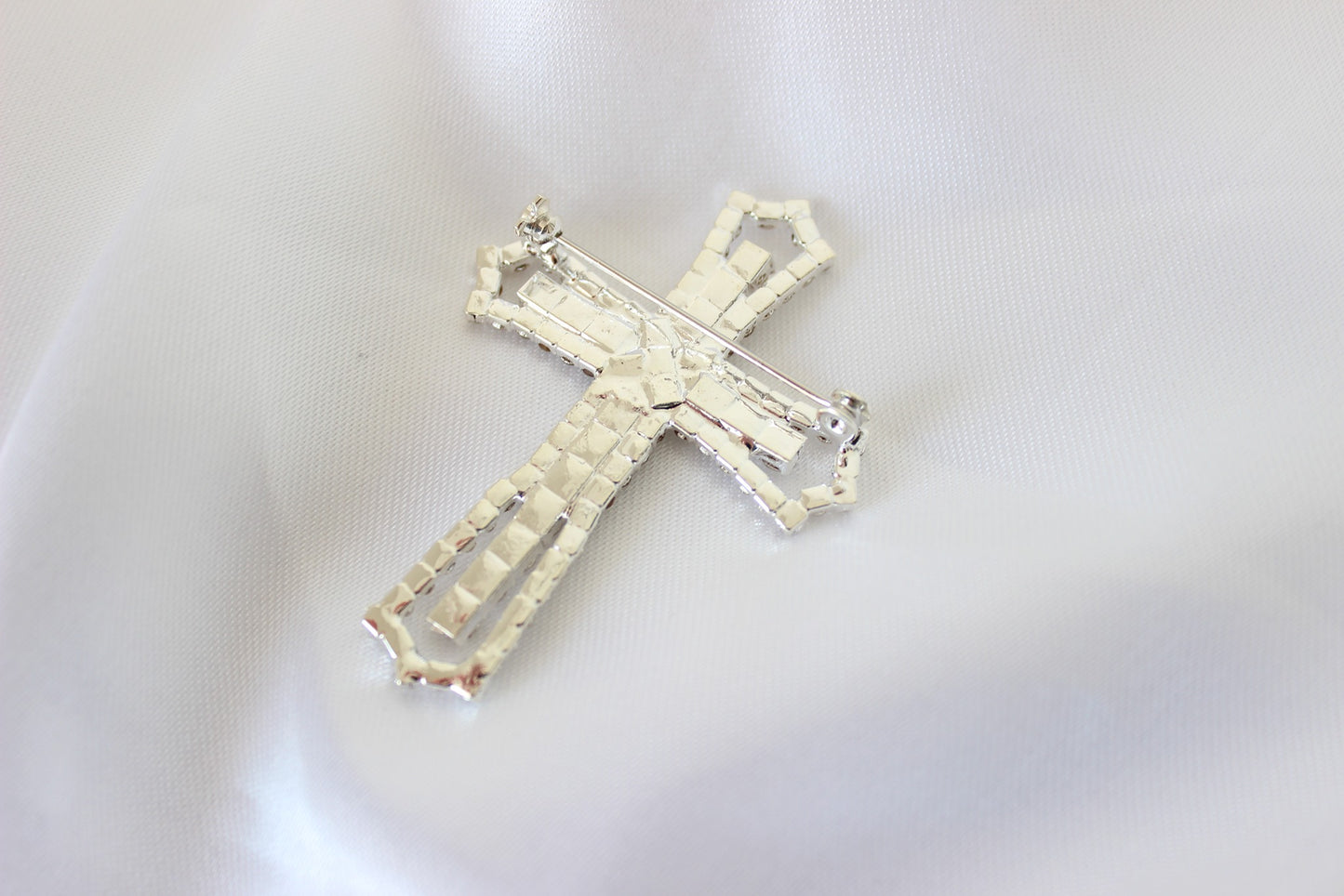 Joseph Silver Cross Pin