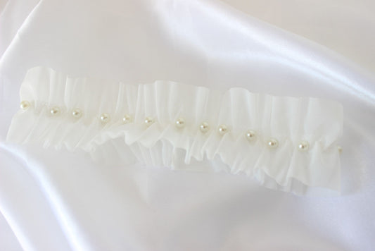 Pearl Bridal Garter