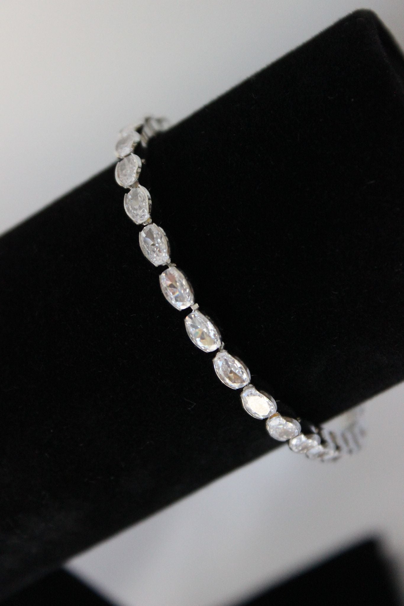 Oval Bridal Tennis Bracelet