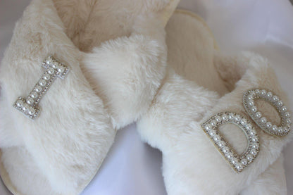 Ivory Bridal Slippers