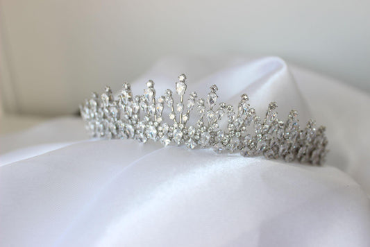 Jennifer silver bridal tiara
