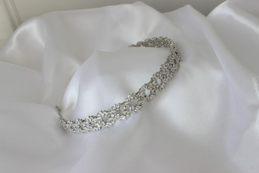Kaia Silver bridal headband