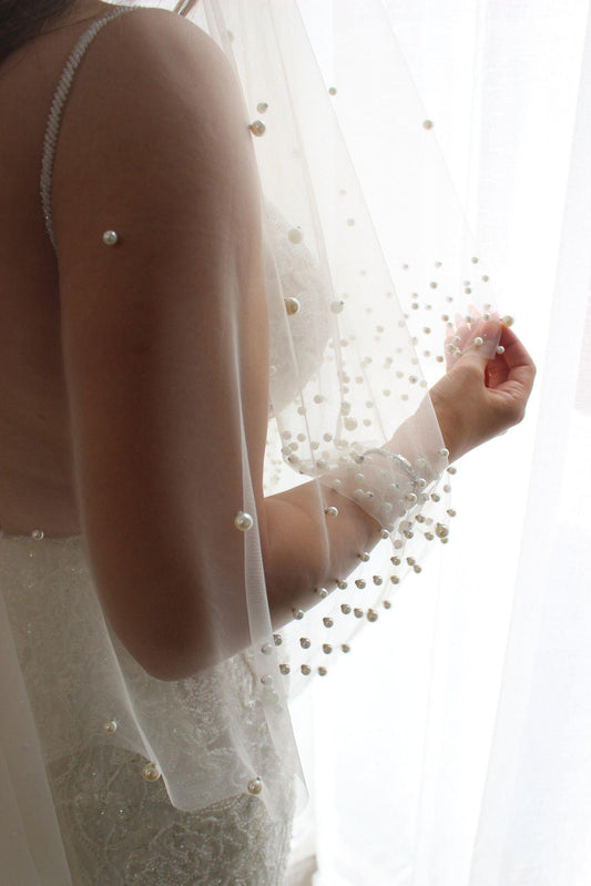 Pearl Two Tier Veil