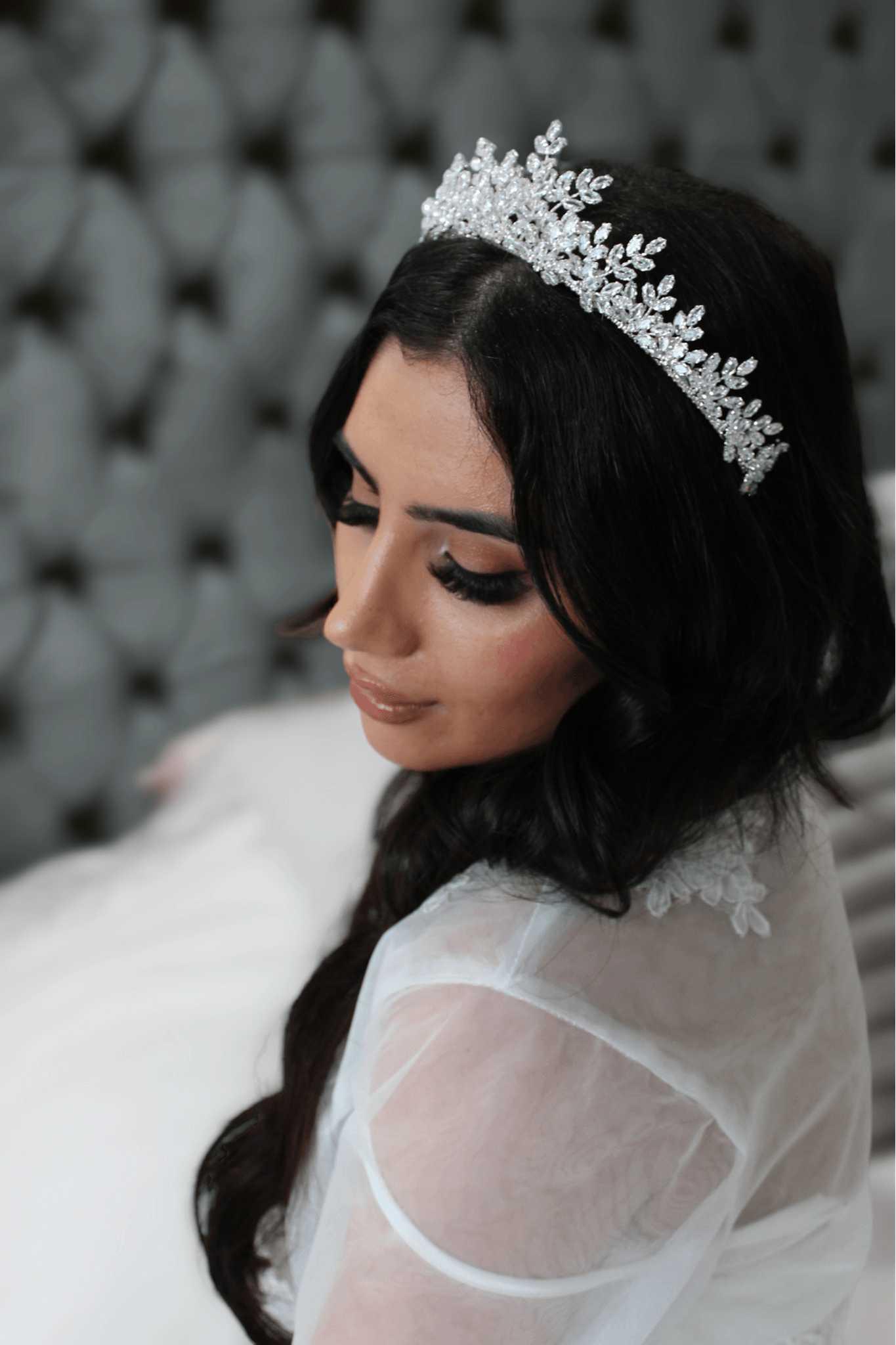 "CATERINA" Bridal Crown - Silver