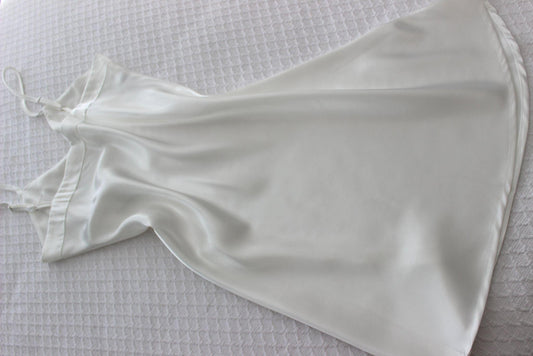 Plain White Bridal Slip