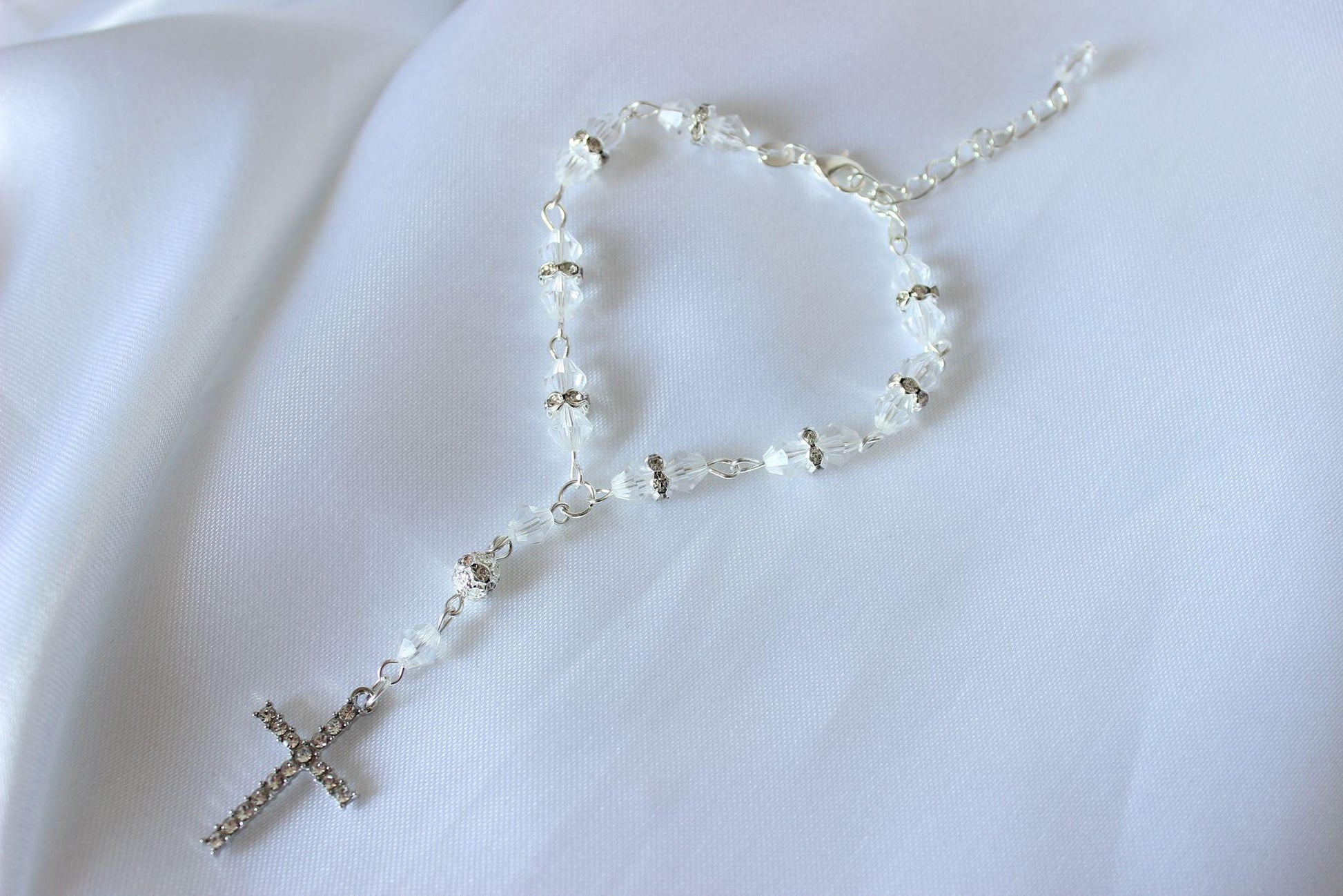 Bridal Rosary Bracelet Single Strand