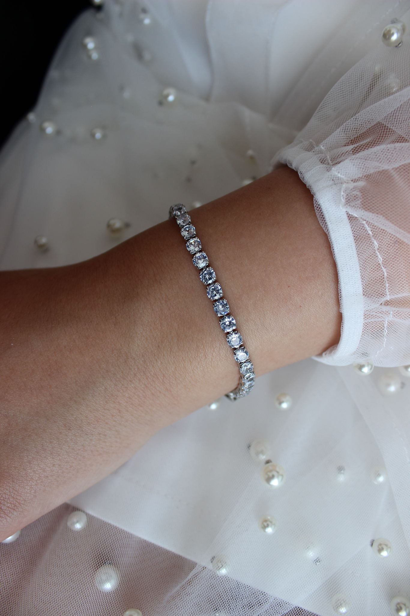 Silver Tennis Bracelet