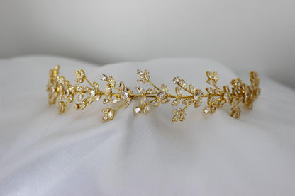 Anastasia gold bridal headband