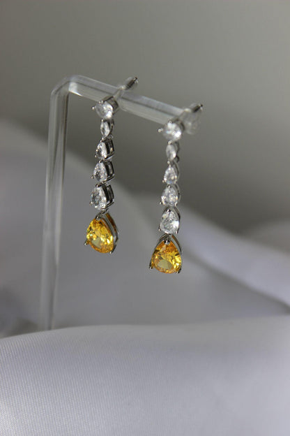 Canary Yellow Drop Earrings