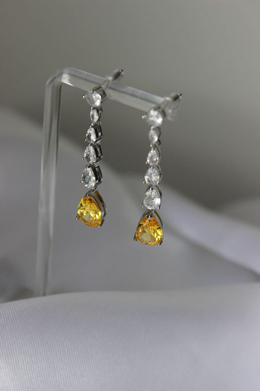 Canary Yellow Drop Earrings