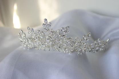 Caterina silver bridal crown