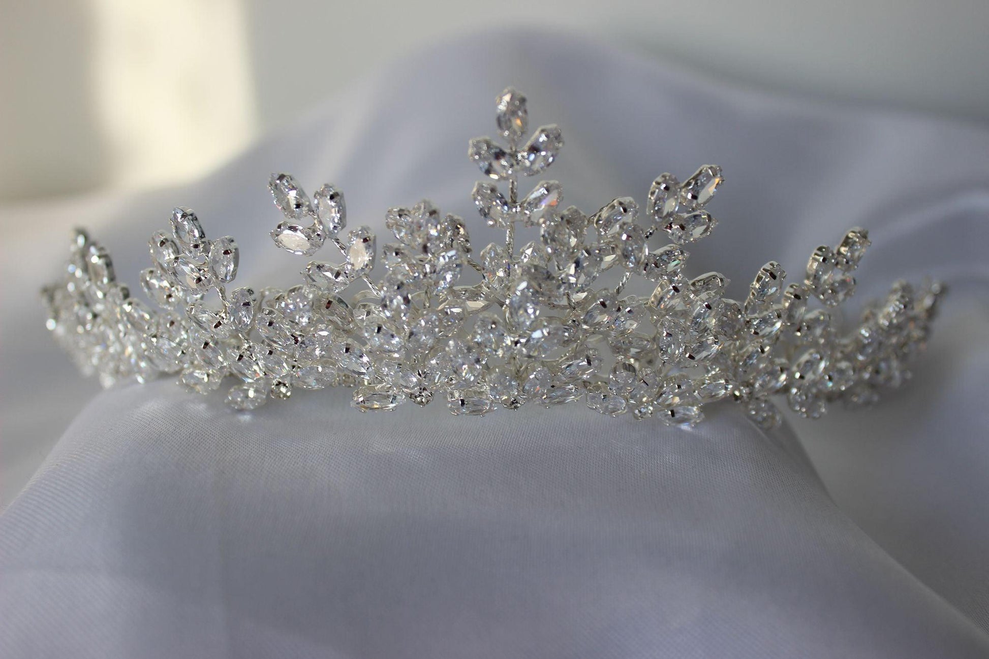 Caterina silver bridal crown