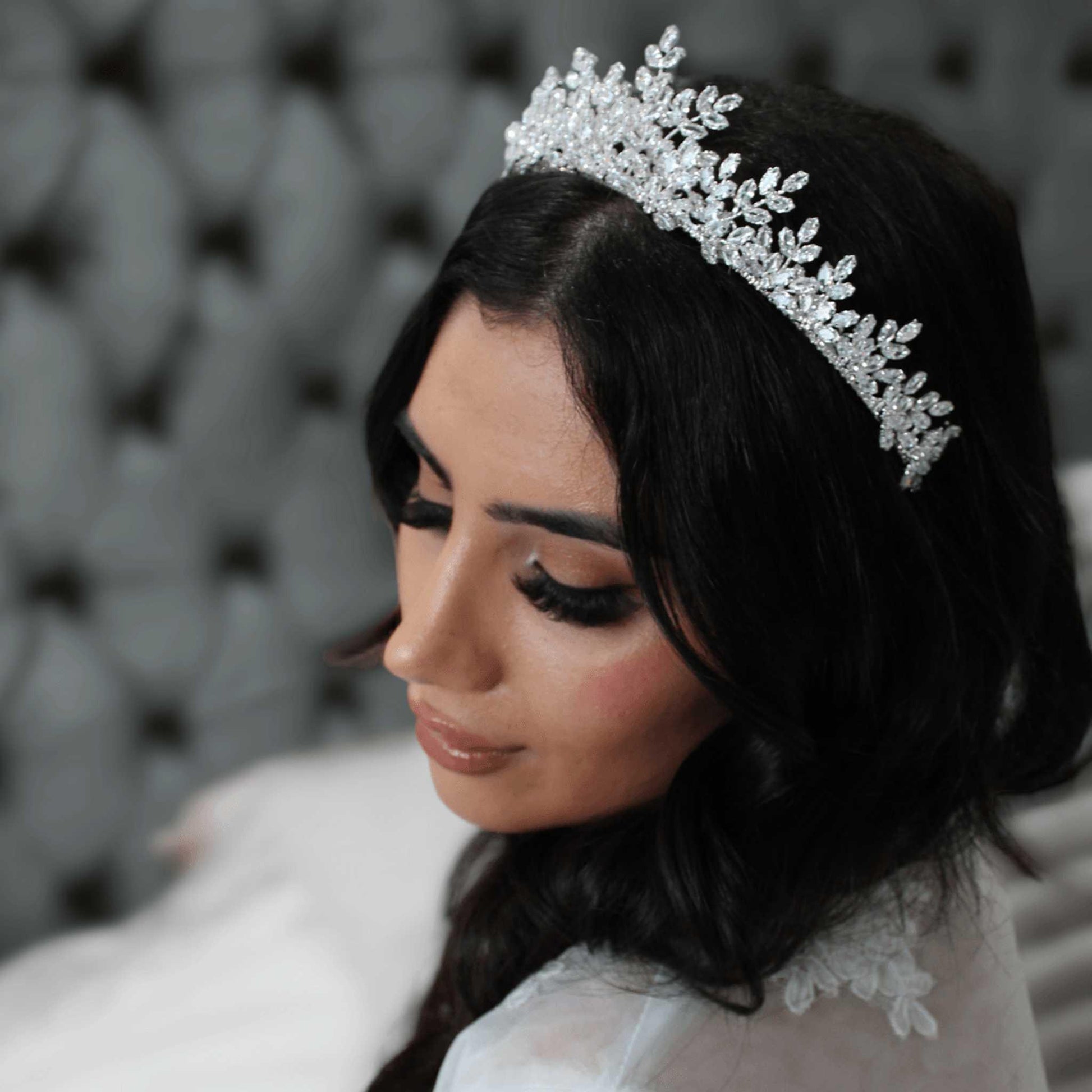Caterina silver bridal crown