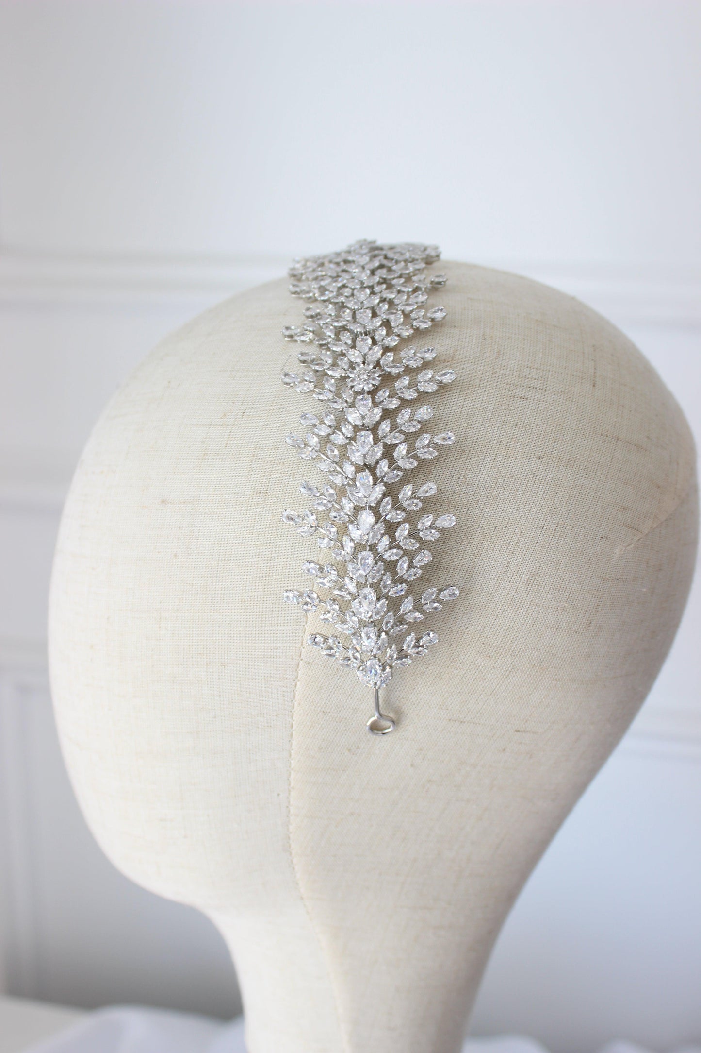 Christina silver bridal headband