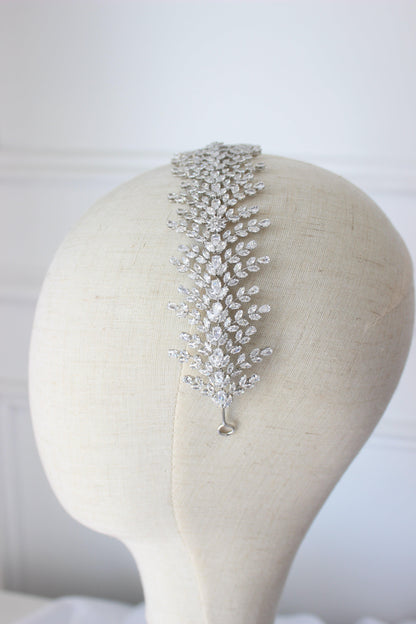 Christina silver bridal headband