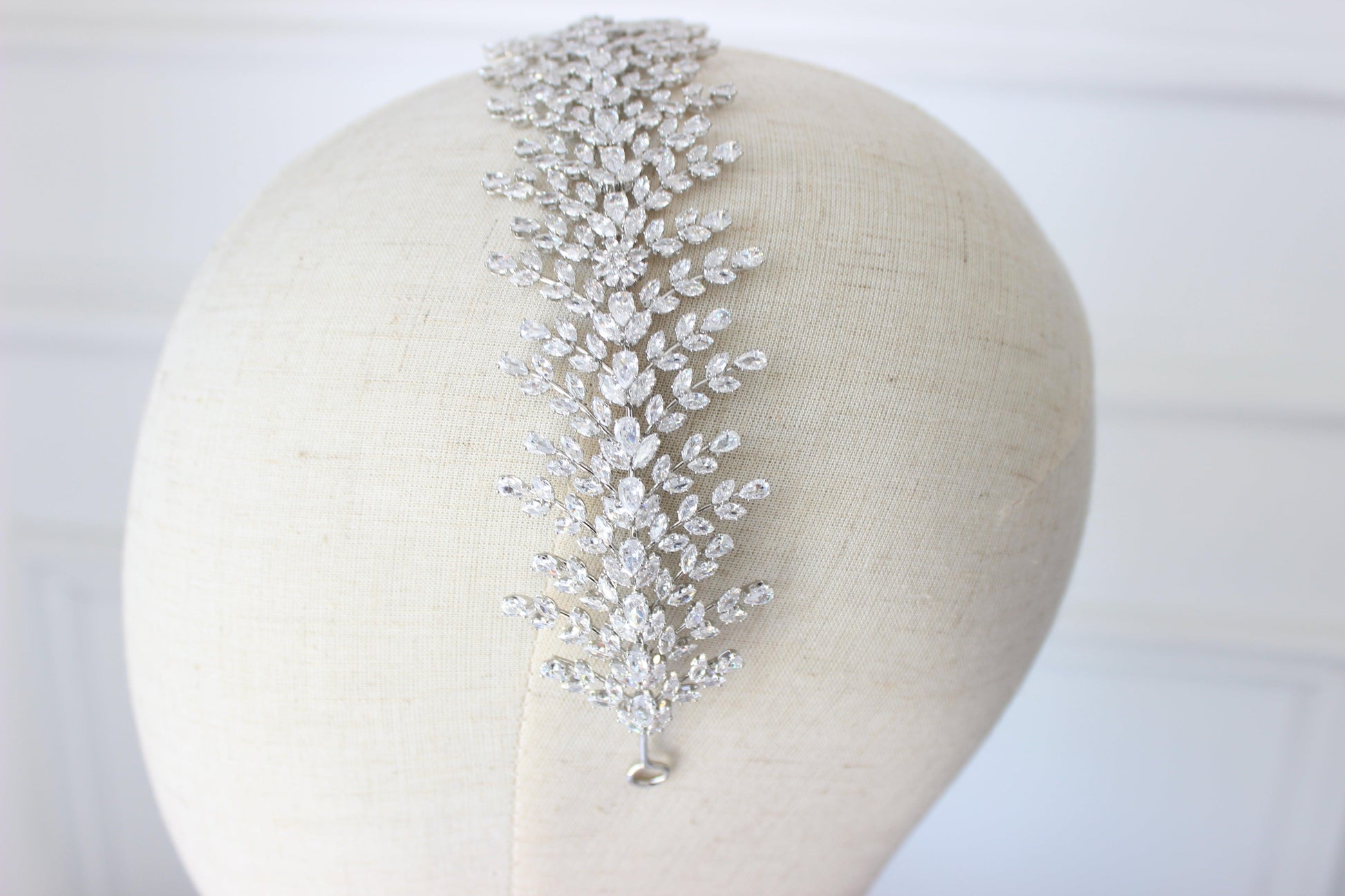 Christina silver bridal headband