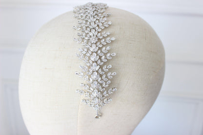 Christina silver bridal headband