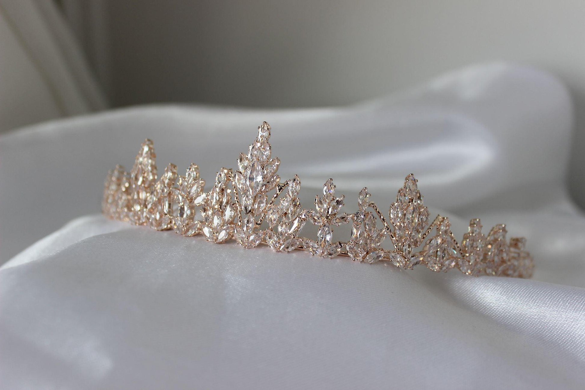 Rose Gold Bridal Tiara